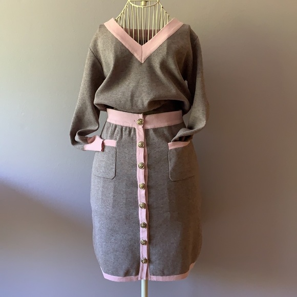 ❗️⬇️VTG 💕Knit 2pc suit set - Picture 8 of 14